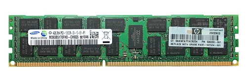 Memory RAM 1x 4GB Samsung ECC REGISTERED DDR3  1333MHz PC3-10600 RDIMM | M393B5170FH0-CH9